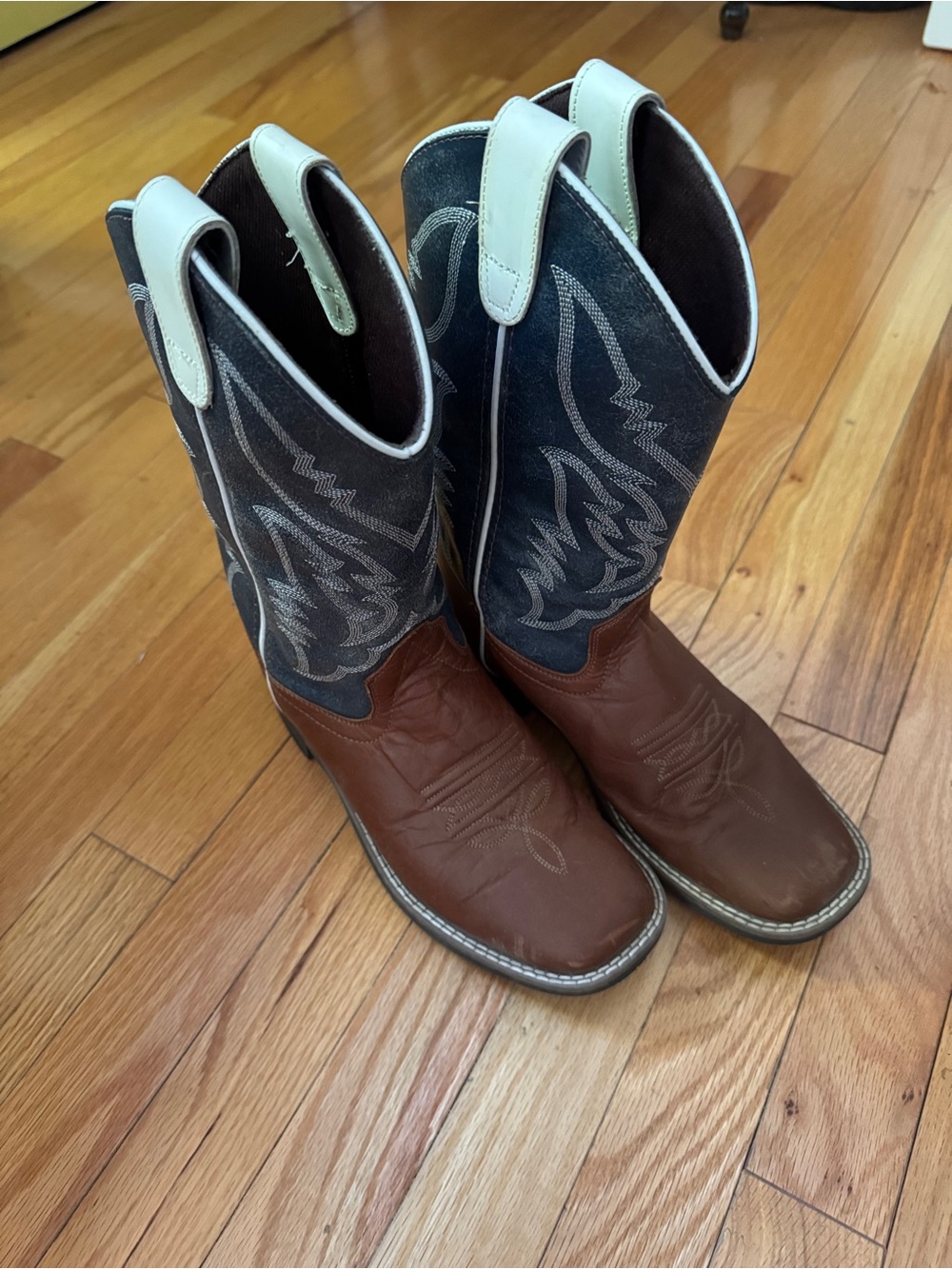 Boys western Cowboy boots All leather